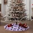 thumbnail image 6 of Halloween Christmas Tree Skirt - Halloween bats pumpkin spider purple 36 Inches Christmas Tree Skirt for Halloween Holiday Indoor Home Christmas Tree Decorations with Three Ribbons, 6 of 7