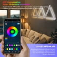 thumbnail image 2 of Wireless BT LED Creative Pickup Quantum Light DIY Indoor Wall Ambient Light Free Splicing Backlighting 16 Million Colors APP Control, 2 of 9