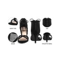 thumbnail image 4 of BLISSFUL STEP Round Toe Lace Up Mesh Stiletto Heel Sandals for Women Black (Size 6), 4 of 7