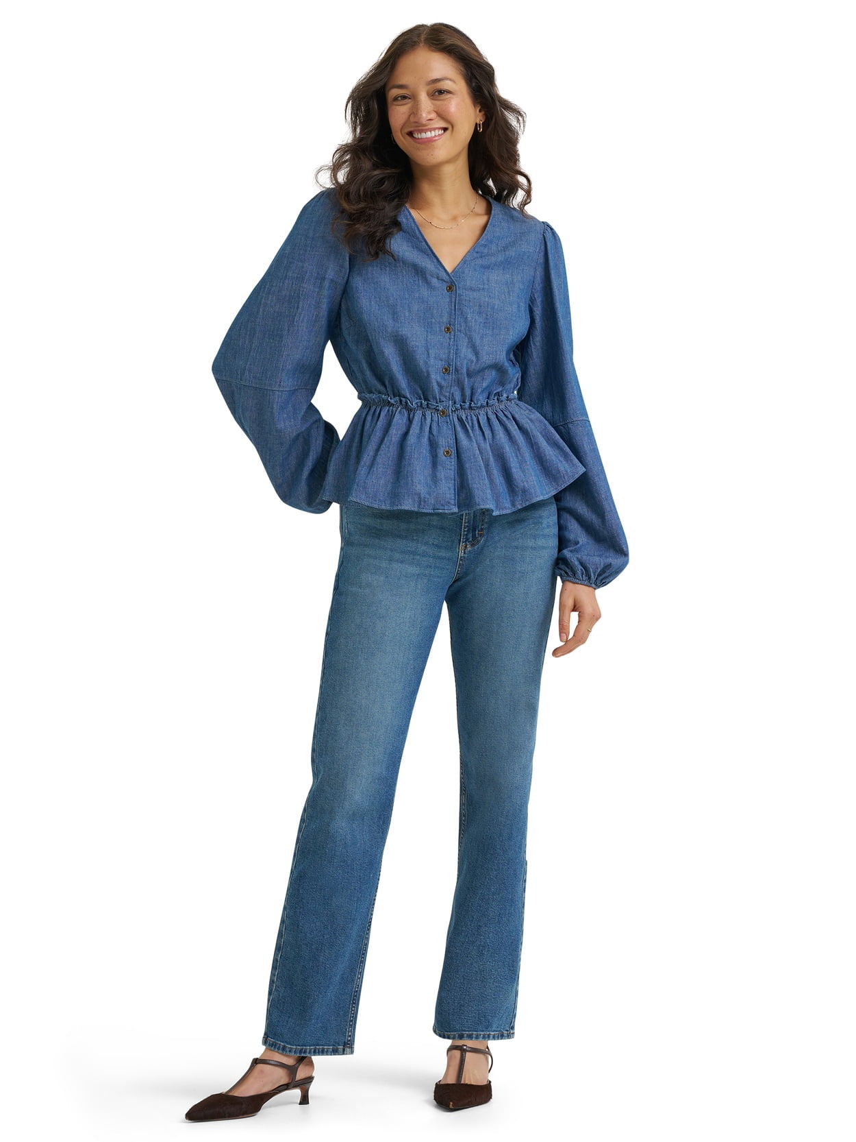 Lee Womens Peplum Top