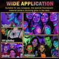 thumbnail image 5 of Washable UV Neon Face Paint Markers Set- Glow in the Dark Pens for Face Body Art & Temporary Tattoos(LR 18 Colors 1 PCS), 5 of 7