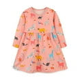 thumbnail image 1 of WEAIXIMIUNG Robe Déguisement 2T Fille Tout-Petit Manches Longues Imprimés de Dessins Animés Robe Robe Danse Fête Robes Vêtements d'Automne 2-3 Ans, 1 of 6