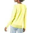 thumbnail image 6 of Baqcunre Sweaters For Women Ladies' Solid Tone Buttoned Mercerized Cotton Loose Sweater With Cardigan Jacket Hoodies For Women Womens Fall Fashion 2023 Yellow XXL, 6 of 6