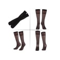 thumbnail image 2 of Deago 8 Pairs Women's Sheer Knee Highs Pantyhose with Reinforced Toe - 20D Nylon Stockings for Women (Black+Skin), 2 of 7