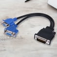 thumbnail image 1 of Peggybuy DMS-59 Pin Male to 2 VGA 15 Pin Female Splitter Adapter Cable, 1 of 6