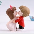 thumbnail image 4 of YiJuHui 1pcs Romantic Kissing Couple Dolls - Hand-Painted PVC Wedding Cake Toppers for Home Decor & Miniature Gardens, 4 of 9