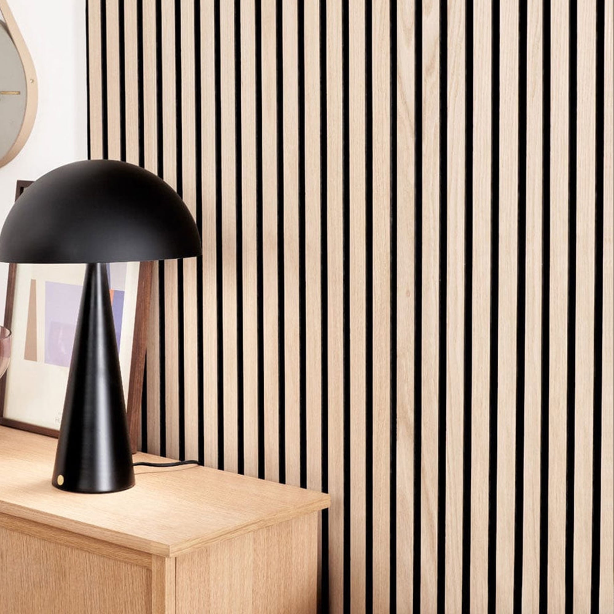 4 Pack Acoustic Wood Wall Panels,47.2" X 23.7" Soundproof Wall Panels,3D Fluted Sound Absorbing Panel Wood Slat Wall Panels for Wall Decor