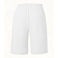 thumbnail image 6 of Arlun Casual Summer Womens Five Point Pants Elastic Waist Soft Comfort Lightweight Breathable Knee Length Trousers for Outdoor Travel and Activities White XL, 6 of 6