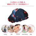 thumbnail image 6 of Kdxio Cosmic Red Sparkle Dice Print Shower Cap for Women,Elastic and Reusable,Double Waterproof Layers Bathing Hat, 6 of 6