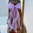 thumbnail image 4 of Qopobobo Baby Girl Headbands With Bows Baby Headbands Soft Stretchy Nylon Hair Bands with Bows for Newborn Infant Baby Toddler Girls- Pack of 6 Purple,1-13 Years, 4 of 4