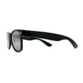 thumbnail image 3 of SA106 Polarized Color Mirror Iconic Hipster Horn Rim Sunglasses Black Silver Mirror, 3 of 4