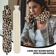 thumbnail image 2 of Extra Long Hot Water Bottle Faux Fur Removable Cover Thermotherapy, 2 of 7