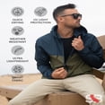 thumbnail image 4 of ShirtBANC Men‘s Windbreaker Jacket Hooded Lightweight Water Resistant Raincoat, 4 of 5