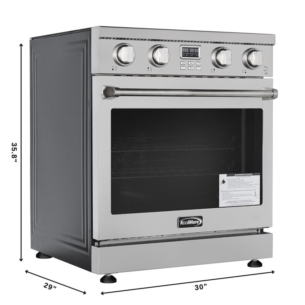 Pemberly Row 30" Professional Electric Range with 14900W of Power 240V in Steel