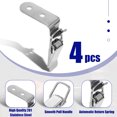 thumbnail image 2 of relayinert 4pcs/set Réglable et Flexible à Angle Droit Porte Hasp Loquet pour une Installation Facile Rouille, 2 of 6