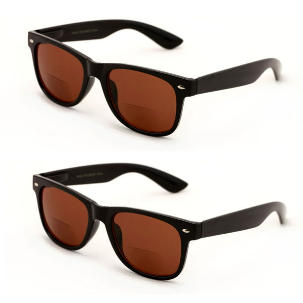 Vision World Vwe 2 Pairs Classic Bifocal Outdoor Reading Sunglasses Comfortable Stylish