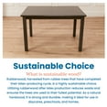 thumbnail image 5 of ECR4Kids 24in x 36in Rectangular Hardwood Table with 22in Legs, Childrens Furniture, Grey Wash, 5 of 9