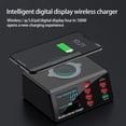 thumbnail image 3 of Viflosae PD Fast Charging LED Color Display Wireless Charging QC3.0 8 USB Ports Savings on flyer items, 3 of 8