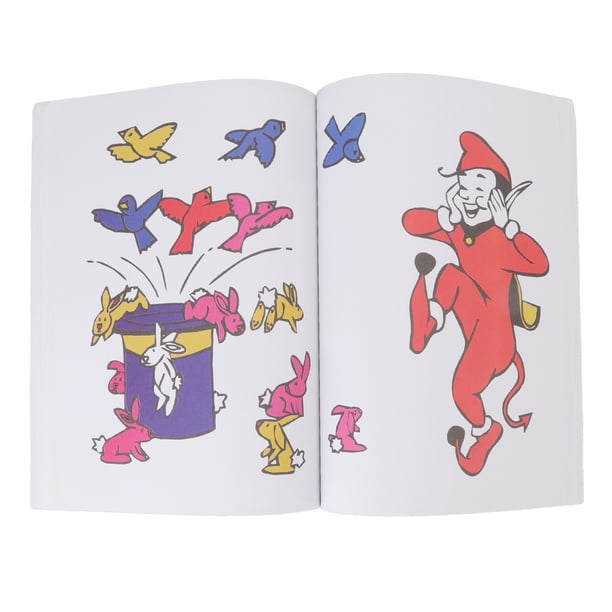 Utilería Libro Para Colorear Diseño De Dibujos Animados Libro Fácil De Usar Utilería De Trucos Utilería De Mago Para Actuaciones