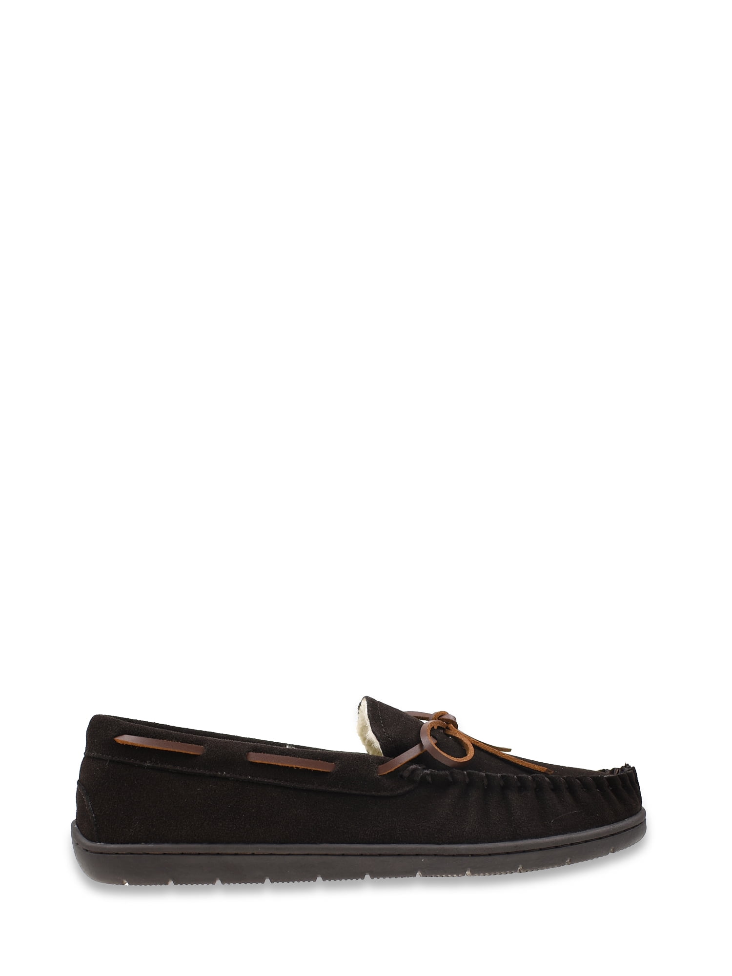 George Men's Genuine Suede Trapper Moccasin Slippers