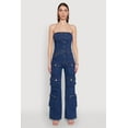 thumbnail image 2 of Womens Daisy Wide Leg Cargo Pocket Jumpsuit, 2 of 4