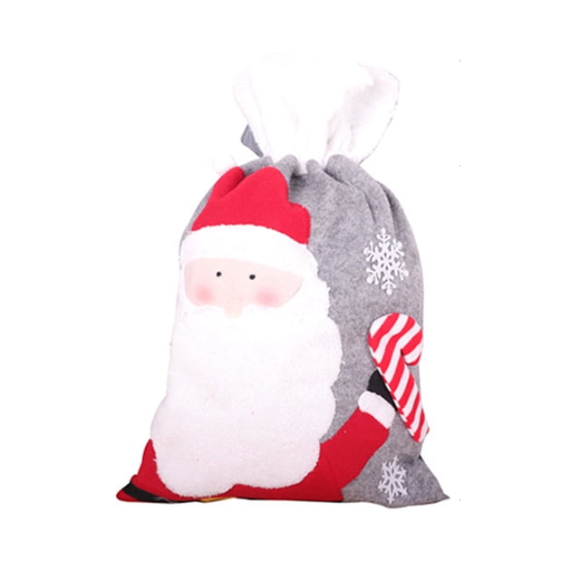 Yuarrent Bolsas de regalo de Navidad, bolsa de almacenamiento para festivales resistente al desgarro con cordón de Papá Noel, bolsa de embalaje para Kits de decoración para fiestas Anciano Yuarrent HA069851-01