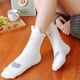 thumbnail image 3 of Calcetines de lana coral calcetines gruesos patas de gato, 3 of 5