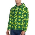 thumbnail image 3 of Pofeuu Tennis Balls Print Mens Casual Hooded Collar Drawstring Hoodies Pullover Sweatshirts Casual Long Sleeve Shirts-3X-Large, 3 of 7