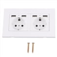 thumbnail image 1 of Caja de de Corriente de Pared Exterior Impermeable IP66 de 16 A y 250 V, de Corriente Doble Eléctrica con 2 USB para el Jardín del Hogar, Estilo Alemán, 1 of 5