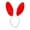 Red, variant on Odeerbi Easter Plush Bunny Ears Headband for Kids Adults Funny Plush Rabbit Ears Hairband Hair Accessories for Gift