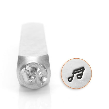 Stamps Baxter Music - ImpressArt Metal Punch Stamp, Music 16th Notes 6mm (1/4 Inch), 1 Piece, Steel