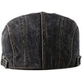 thumbnail image 5 of Kiibsot 2 Pack Mens Denim Cotton Newsboy Cap Ivy Gatsby Driving Hunting Cabbie Hats, 5 of 7