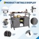 thumbnail image 4 of Garvee carrito para asador con cubierta de acero inoxidable, gabinete de almacenamiento, portaespecias, toallero y ruedas, ideal para BBQ y cocina exterior, 4 of 7