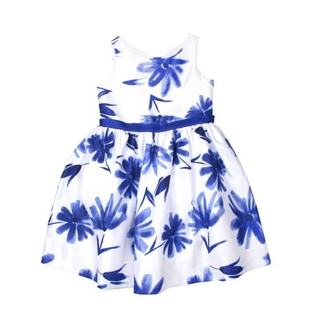 - Bow Back Floral Shantung Easter Dress (Little Girls, Big Girls & Big Girls Plus)