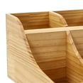 thumbnail image 5 of TOOL1SHOoo Condiment Organizer with 9 Compartment,Pine Wooden Condiment Holder for coffee counters,kitchen,offices,hotel lobbies,Wood Color, 5 of 10