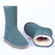 thumbnail image 4 of Botas de nieve de piel de vaca real para mujer, zapatos clásicos cálidos de invierno con suela antideslizante, 4 of 4