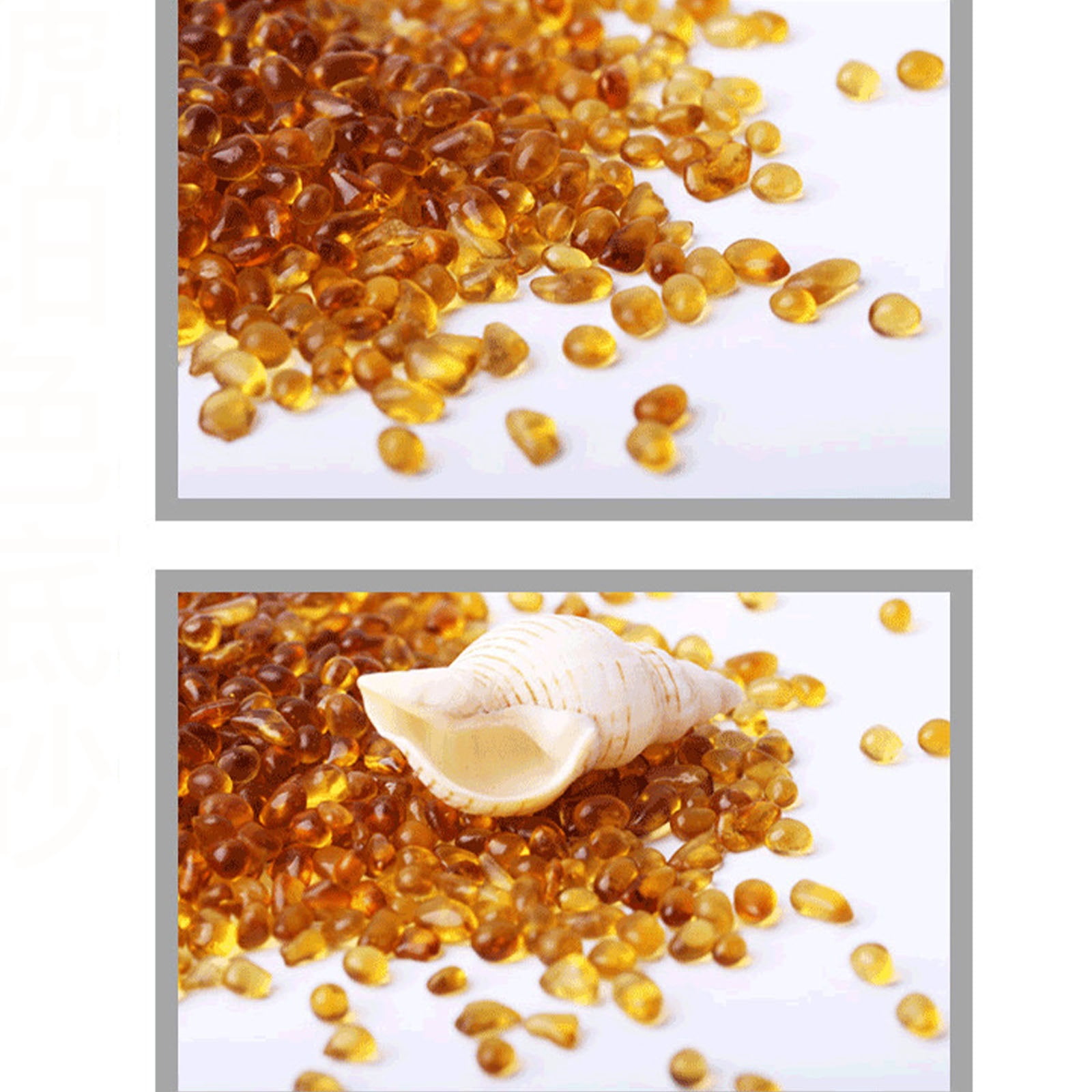 Crystal Agate Gravel, Decoration for Aquarium, 1000g Flowerpot Decorative Glass Stones, Sand for the Bottom of an Aquarium, for Aquarium, Flowerpot Landscaping