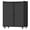 Black (with wheels), variant on Marcree Metal Wall Garage Cabinet, Wall Storage Cabinet with Adjustable Shelf,Locking Wall Storage Cabinets, Steel Wall Mounted Cabinet for Home Office