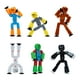 thumbnail image 1 of Pack de 6 figuras de acción Zing Stikbot con animación Stop Motion, 1 of 6