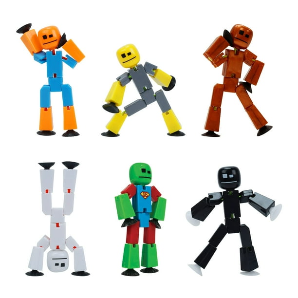 Pack de 6 figuras de acción Zing Stikbot con animación Stop Motion