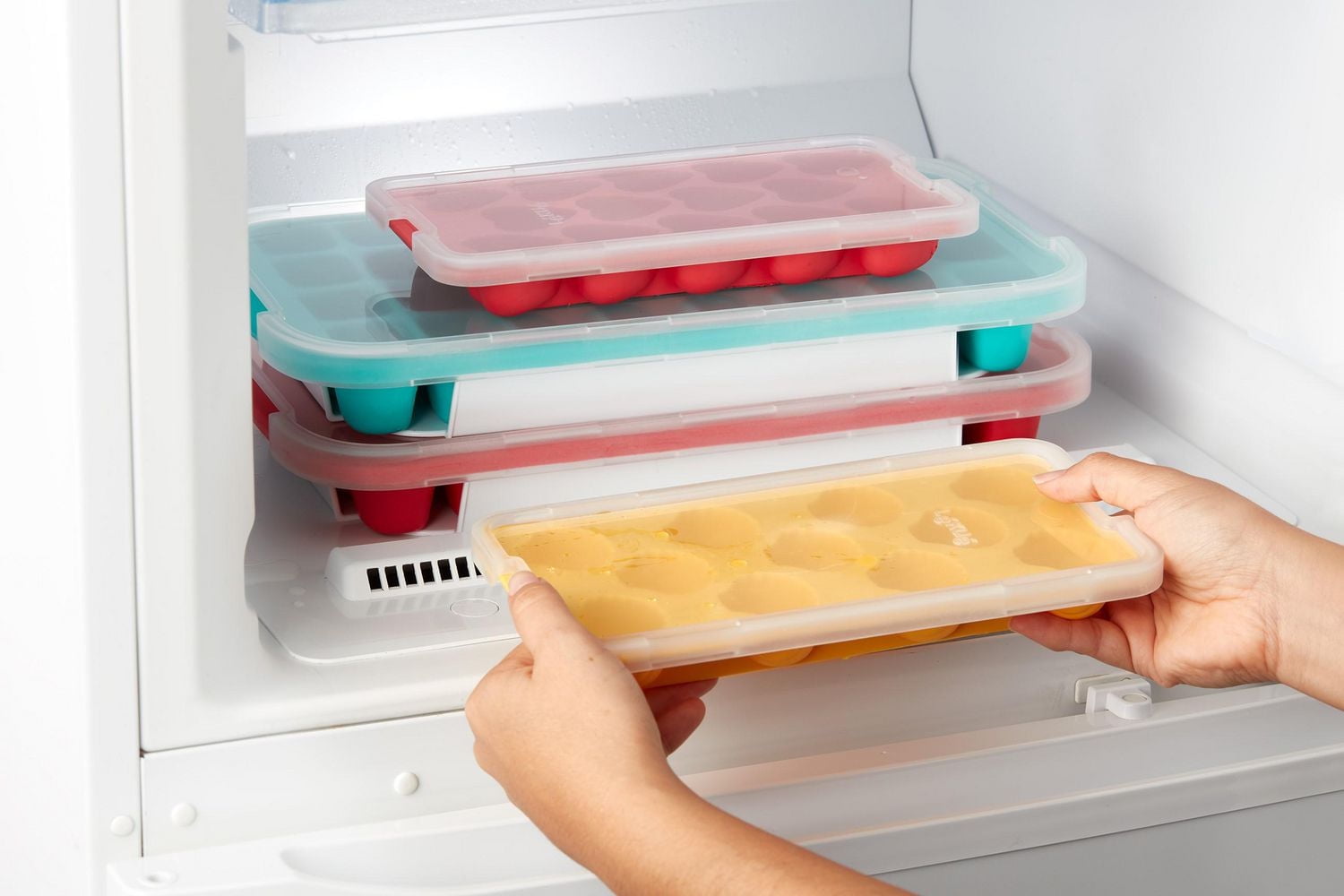 Lekue Bac à glaçons étoile avec couvercle