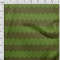 thumbnail image 3 of oneOone Polyester Lycra Forest Green Fabric Chevron Geometric Quilting Supplies Print Sewing Fabric By The Yard 56 Inch Wide, 3 of 4