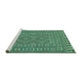 thumbnail image 2 of Ahgly Company Machine Washable Indoor Square Persian Turquoise Blue Traditional Area Rugs, 4' Square, 2 of 4