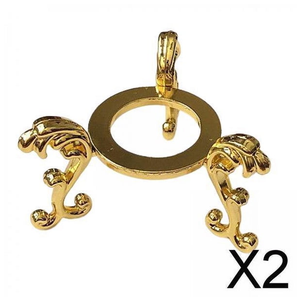 2X Base De Bola Soporte Decoración Piedra Gemas Base Fotografía Prop L Dorado 2 piezas