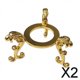 thumbnail image 1 of 2X Base De Bola Soporte Decoración Piedra Gemas Base Fotografía Prop L Dorado 2 piezas, 1 of 9