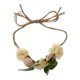 thumbnail image 3 of Diadema artificiales para novia, diadema Giurnalda para mujer champán Colcomx Diadema de flores Boho Guirnalda, 3 of 8