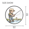 thumbnail image 4 of Boy Go Fishing Memory Foam Bath Mat 36" Absorbent Rug with Non Slip Base and 4 Bonus Pads, 4 of 6