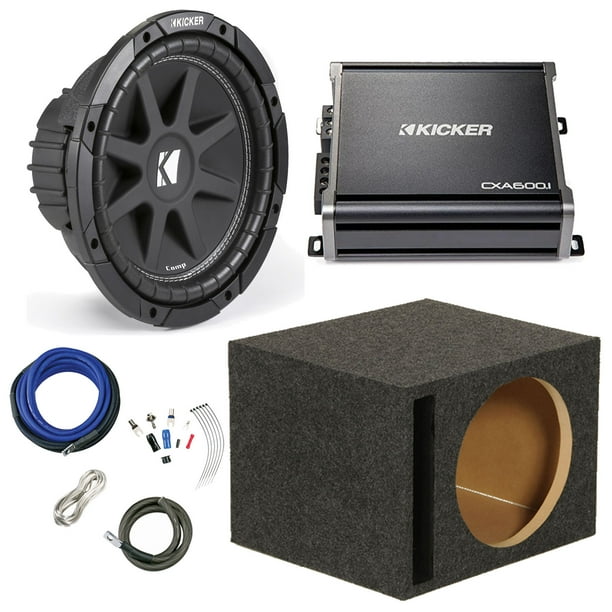Kicker Comp 10" 300 Watt SVC 4Ohm Car Audio Subwoofer, Mono 1Channel