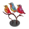 thumbnail image 1 of Estatuas Colibrí pájaro miniaturas decoraciones Metal ilustraciones decoración para el hogar habitación Oficina Ehuebsd Libre de BPA, 1 of 3