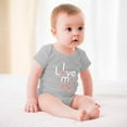 thumbnail image 3 of I Love My Gigi Baby Bodysuit – Cute Outfit for Infant Girl Or Boy, Gift from Grandma Or for Family Photos Gray-style 12months, 3 of 7